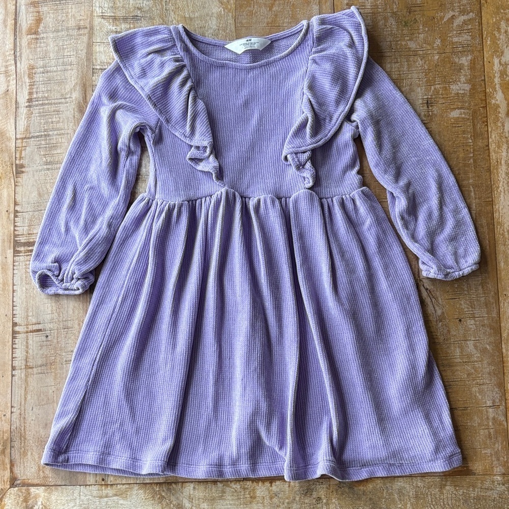H&M Lilac Ruffle Dress size 6x/7